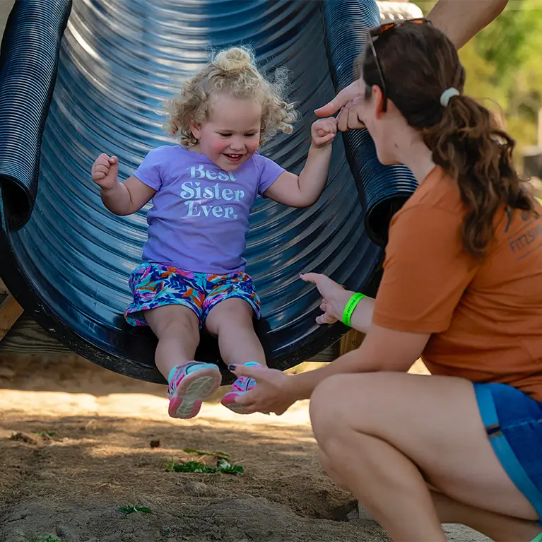 Kids love to visit Appleberry Orchard play area and petting farm while mom and dad love the fresh, homemade pies and breads in the farm market, at Appleberry Orchard in Donnellson, Iowa.